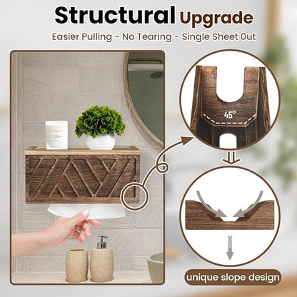 Set of 2 Paper Towel Dispenser Wall Mount, Paper Towel Holder Wall Mounted - Image 4