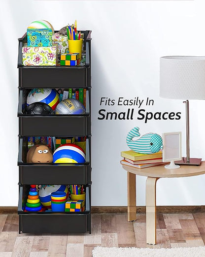 TidyFriend Plastic Stackable Storage Bins - Image 4