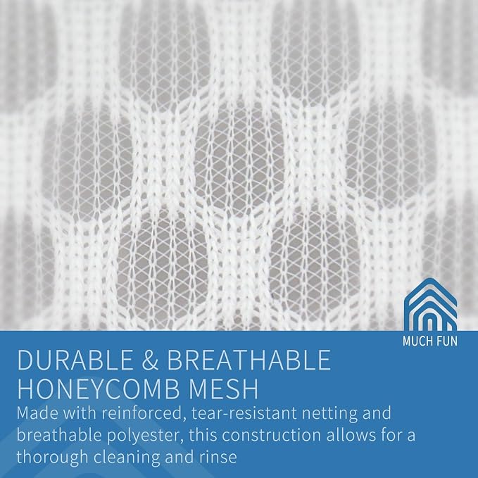 Muchfun 3Pcs Bra Wash Bags, Honeycomb Mesh Laundry Bags - Image 2