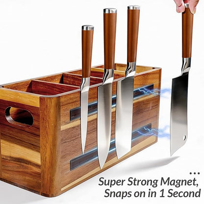 Wooden Kitchen Utensil Holder Organizer - Image 7
