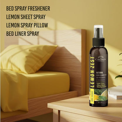 Non-Toxic Odor Eliminator, Natural Citrus Lemon Zest Air Freshener Spray - Image 8