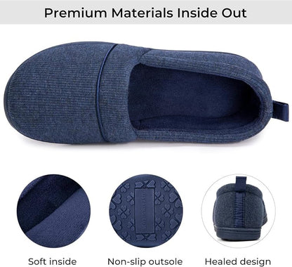 HomeTop Women's Comfy Loafer Slippers Lightweight Memory Foam Non-slip Indoor - Image 4