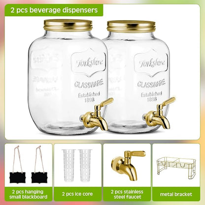 FillTouch 2 Pcs Glass Drink Dispenser - Image 3