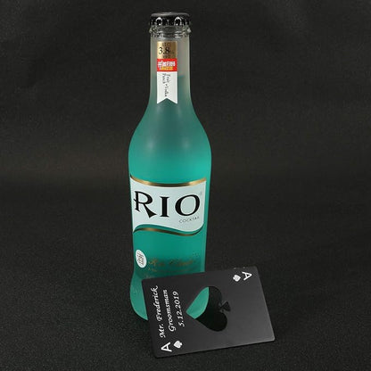 Personalized Custom Bottle Opener, Yoption 2Pcs Stainless Steel Credit Card - Image 7