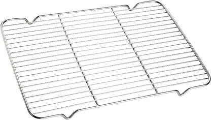 Oven Roasting Rack 11 x 15.4 inch Rectangle Baking Cooling Steaming Grilling by Turbokey
