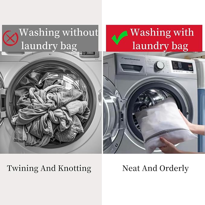 Laundry Bags Mesh Wash Bags Pack of 7 Delicates Bag - Image 4