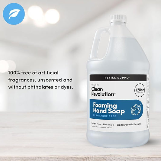 Clean Revolution Foaming Hand Soap Refill Supply, Moisturizing & Eco-Friendly - Image 2