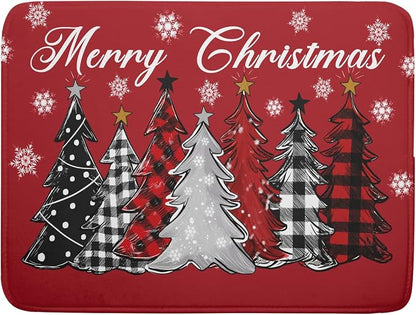 Merry Christmas Dish Drying Mats by Kawani