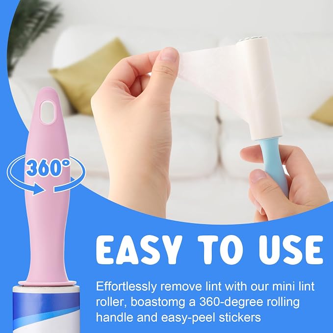 Hushee 48 Pack Bulk Mini Lint Roller - Image 3