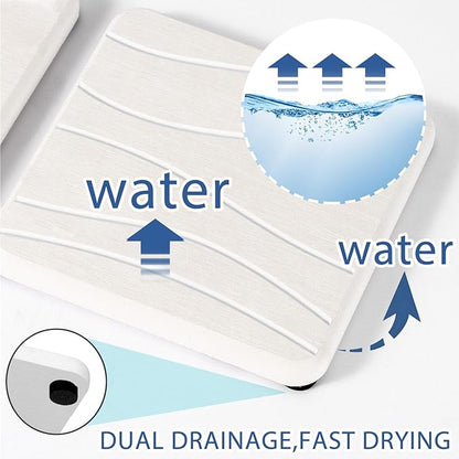 2PCS Water Absorbing Stone Tray, Fast Drying Stone Sink Tray, Water Absorbent - Image 2