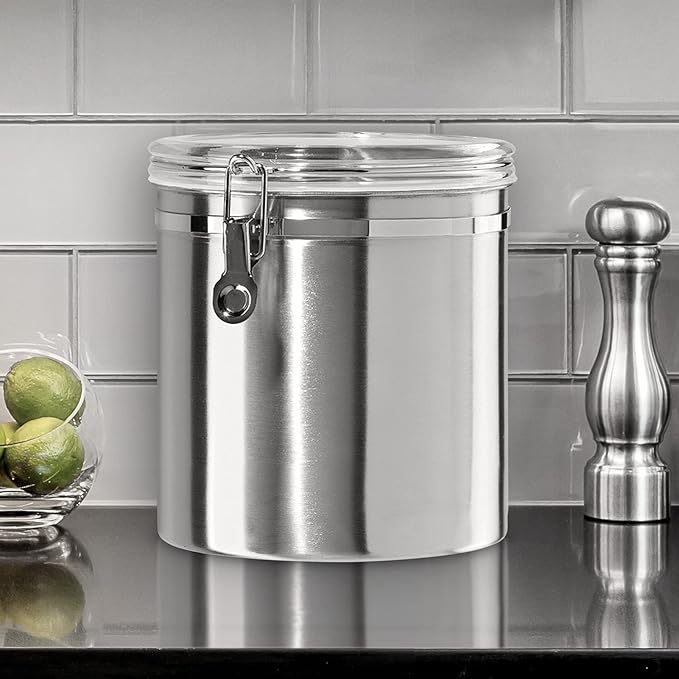Oggi Stainless Steel Kitchen Canister 152oz + Oggi Jumbo 8" Stainless Steel - Image 3