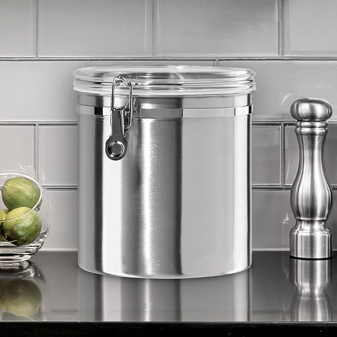 Oggi Stainless Steel Kitchen Canister 152oz + Oggi Stainless Steel 4 pc Food - Image 3
