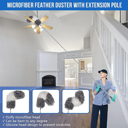 Microfiber Feather Duster 5-in-1 Kit - Image 4