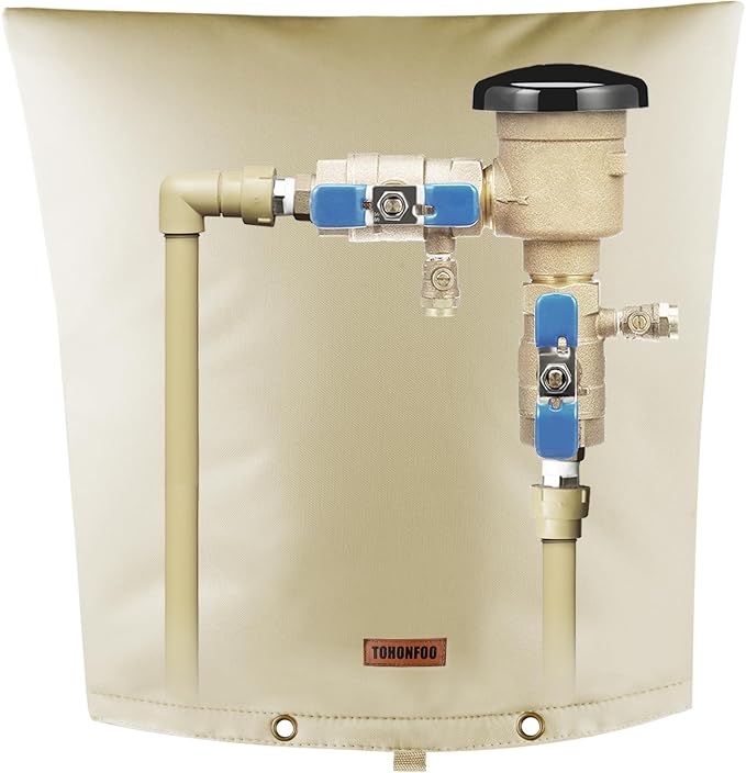 TOHONFOO Backflow Preventer Pipe Insulation Cover by TOHONFOO