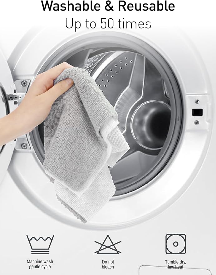 Fantasticlean Microfiber Cleaning Cloth Roll -40 Pack, Tear Away Microfiber - Image 6