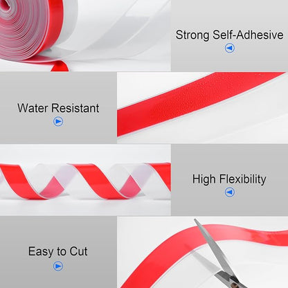 ToLanbbt Weather Stripping Silicone Door Seal Strip 1 in x 20 ft Door Draft - Image 5