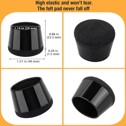 32 Pcs New Chair Leg Floor Protectors, Silicone Chair Leg Protectors - Image 4