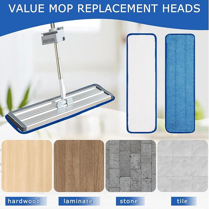 3 Pack Microfiber Pad Universal Commercial 17-18 Inch Head- Heavy Duty - Image 4