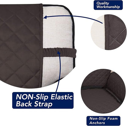 PureFit Reversible Quilted Sofa Cover, Water Resistant Medium Slipcover - Image 3