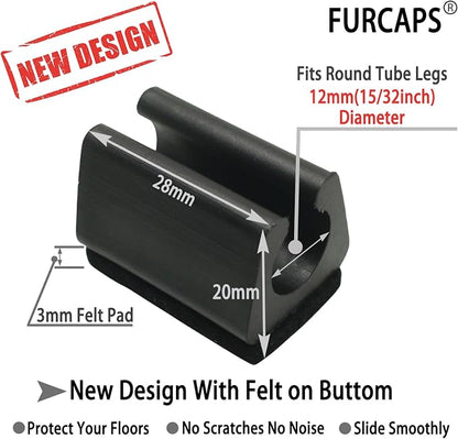 Rectangle U Shaped Chair Leg Tips Cap - Image 3