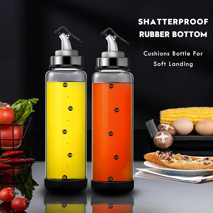 Olive Oil Dispenser Bottle for Kitchen Shatterproof Glass Bottle - Image 4