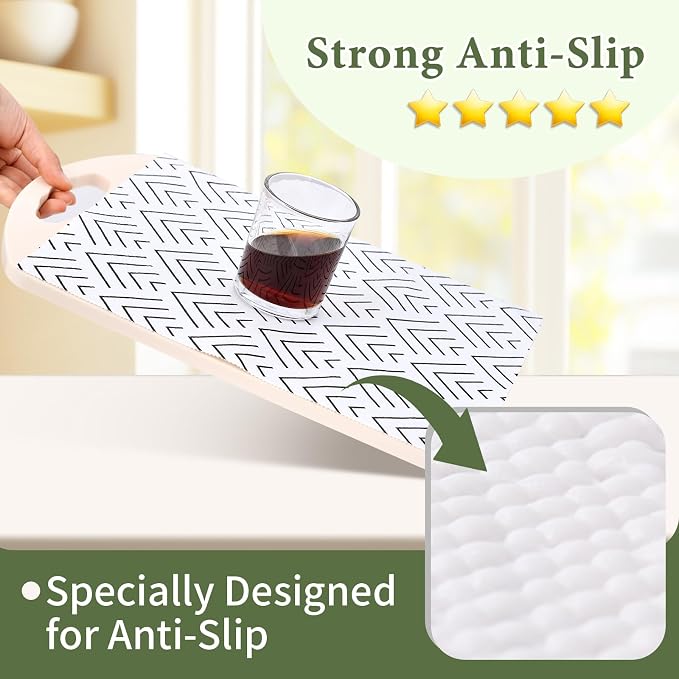 Shelf Liner for Kitchen Cabinets Non Adhesive Drawer Liner Non-Slip Thickened - Image 5