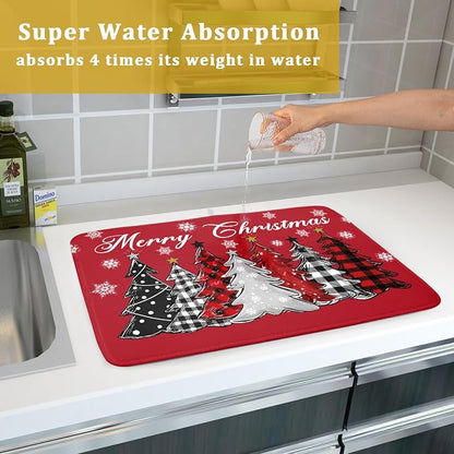 Merry Christmas Dish Drying Mats - Image 6