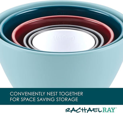 Rachael Ray Tools and Gadgets Nesting/Stackable Measuring Cups Set, 6 Piece - Image 4