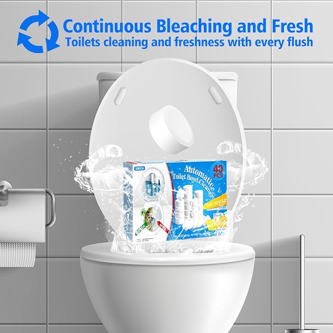 USKICH Toilet Bowl Cleaner 40 PACK, Household Automatic Toilet Bowl Cleaners - Image 2