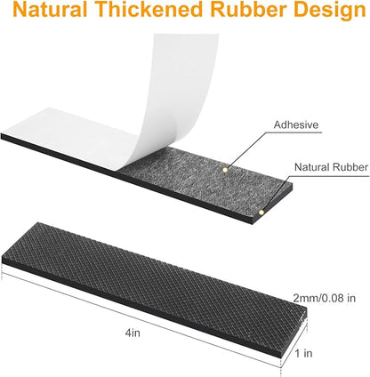 CHUNZEXI Non Slip Furniture Pads 12 PCS 4" x 1", Self Adhesive Rubber Grippers - Image 2