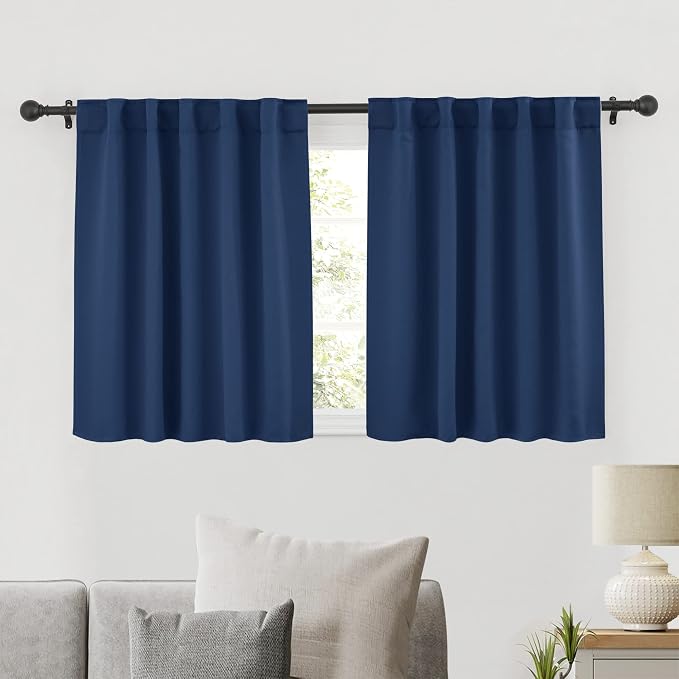 RYB HOME Small Window Curtains Blackout, Privacy Thermal Insulating Drapes by RYBHOME
