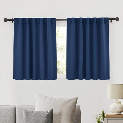 RYB HOME Small Window Curtains Blackout, Privacy Thermal Insulating Drapes by RYBHOME