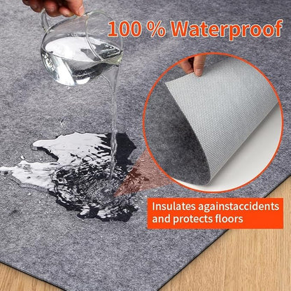 Non-Slip Rug Pads 7 x 9ft, 100% Waterproof Extra Large Area Rugs Non Skid Rug - Image 3