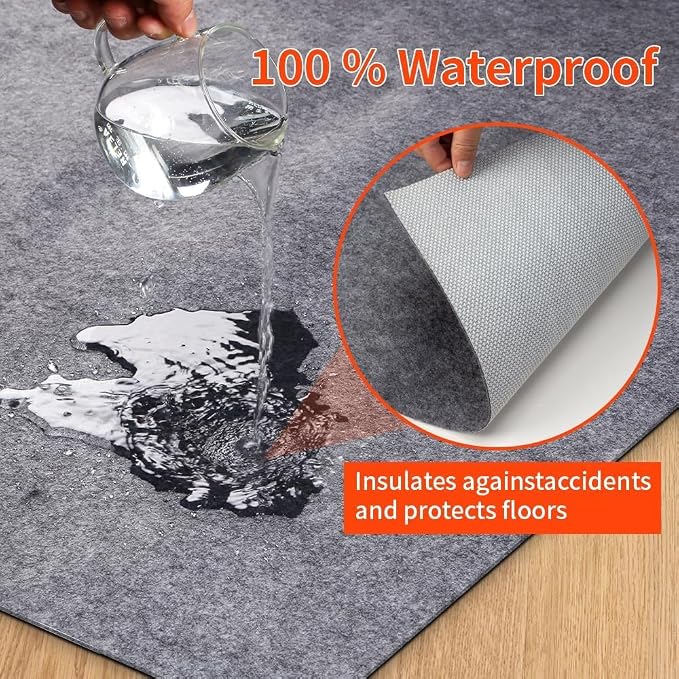 Non-Slip Rug Pads 1/4” Thick, 2x3Ft Waterproof Rugs Non Skid Rug Pad - Image 3
