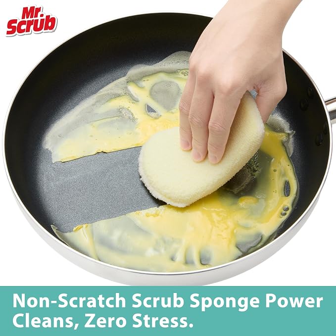Mr. Scrub Sponges Kitchen Scrub Dish Sponge Scouring Pad, 24 Pack Cleaning - Image 3