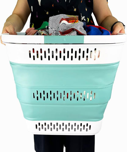 SAMMART 40L Collapsible Plastic Laundry Basket - Image 6