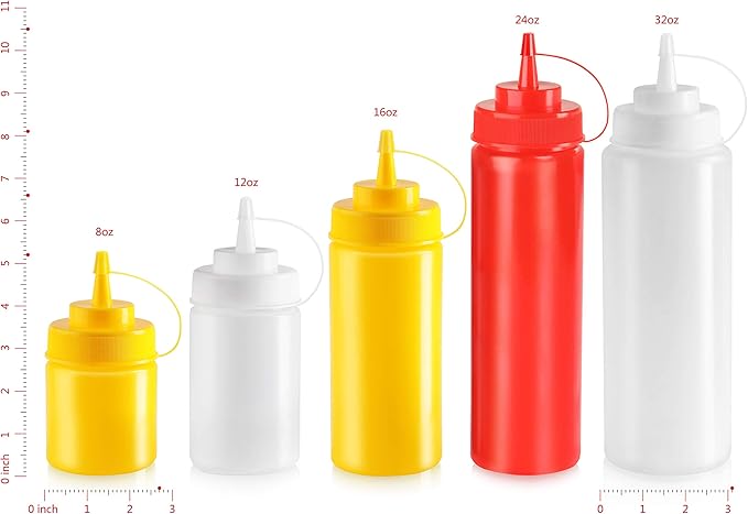 New Star Foodservice 26528 Plastic Squeeze Bottles - Image 3
