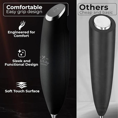 Zulay Kitchen Patented Tornado Triple Whisk Milk Frother - Image 4
