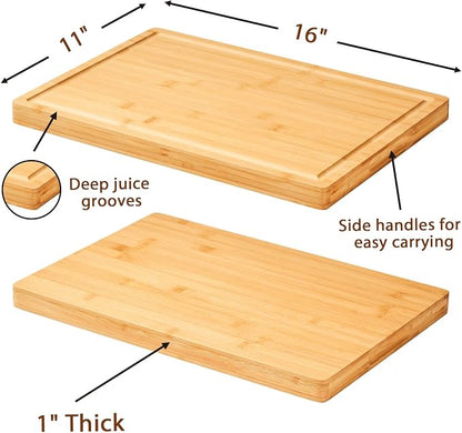 Allsum Bamboo Wood Cutting Boards - Image 3