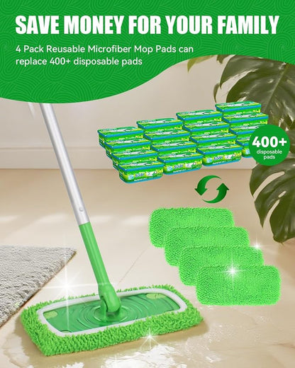 Reusable Microfiber Mop Pads Compatible - Image 8