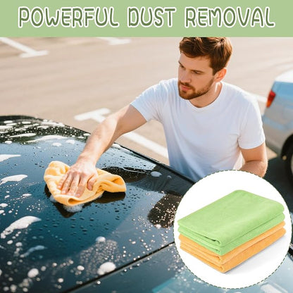 4 Pack Extra Large Microfiber Cleaning Cloths 20"x30", Lint-Free Reusable Towels - Image 5