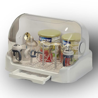 Zdolmy Baby Bottle Drying Rack Storage, Nursing Bottle Storage Box Organizer by Zdolmy