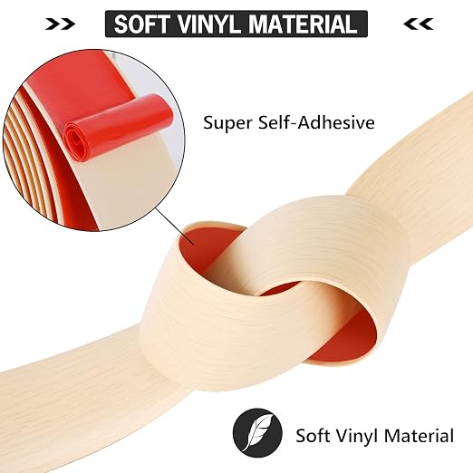 16.4Ft Floor Transition Strip Self Adhesive Vinyl Cover Floor Strip Flat - Image 3