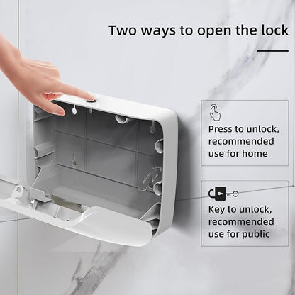 Paper Towel Dispenser Wall Mount Commercial Pack of 3 White Holder Fits - Image 5
