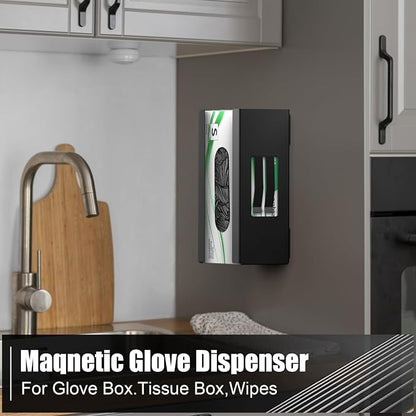 Magnetic Glove Box Holder, Disposable Glove Dispenser Wall Mount, Metal Glove - Image 5