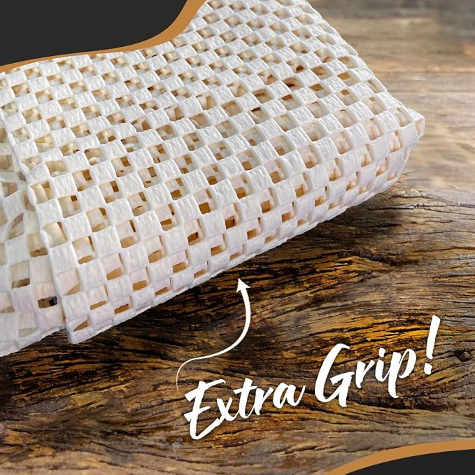 Nevlers Non Slip 3'x5' Rug Pads | White PVC Foam Rug Gripper - Image 7