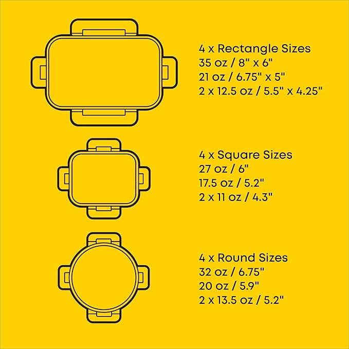 JoyJolt 24pc Borosilicate Glass Storage Containers - Image 3
