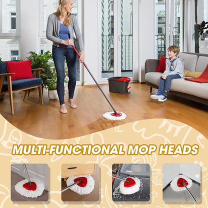 6 Pack Spin Mop Replacement Heads, Microfiber Spin Mop Refills - Image 6