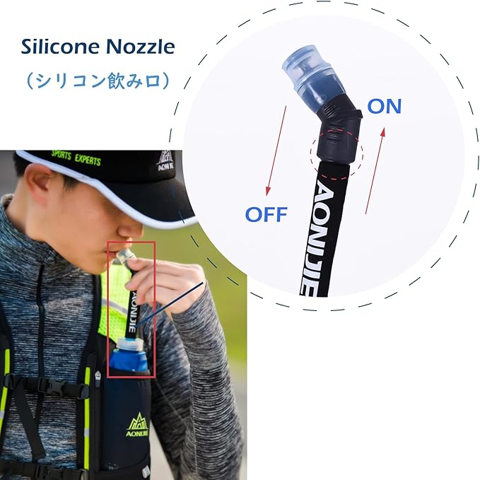 TRIWONDER TPU Soft Folding Water Bottles BPA-Free Collapsible Flask for Hydration Pack - Ideal for Running Hiking Cycling Climbing (350ml/11.83oz)