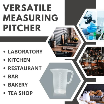 Plastic Graduated Measuring and Mixing Pitcher - 1000ml Plastic Graduated - Image 7